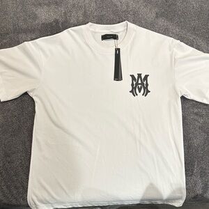 AMIRI White Logo Short Sleeve Tee